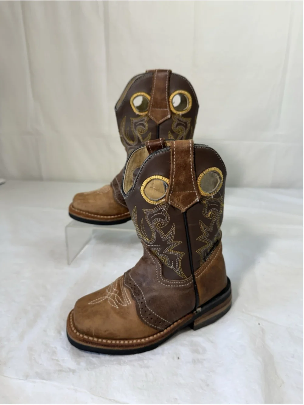 Smoky Mountain Cowboys Boots Pawnee Boys Size 9 Brown